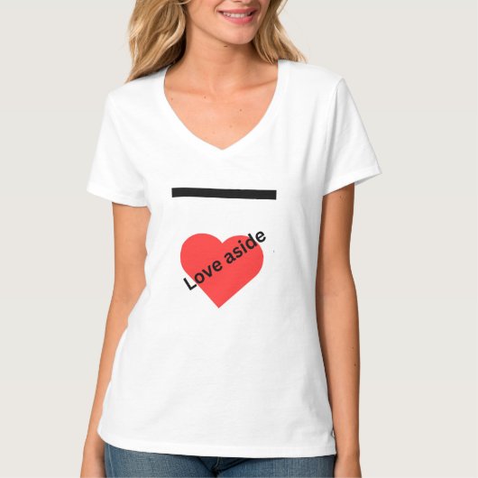 T-shirt L'amour mis à part (Devant)