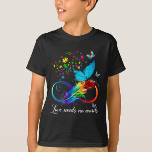 T-shirt L'Amour N'A Pas Besoin De Mots Autisme Enfants Mam