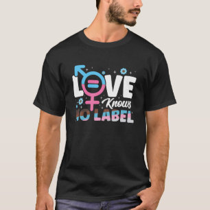 T-shirt L'amour ne connaît aucun étiquette LGBTQ Lesbian G