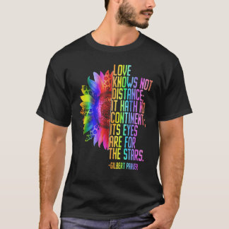 T-shirt L'Amour Ne Connaît Pas De Distance Lgbt Pride Égal