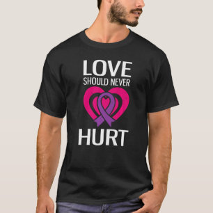 T-shirt L'amour ne devrait jamais faire de mal à la violen