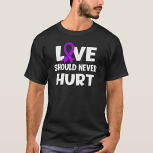 T-shirt L'amour ne devrait jamais faire de mal à la violen