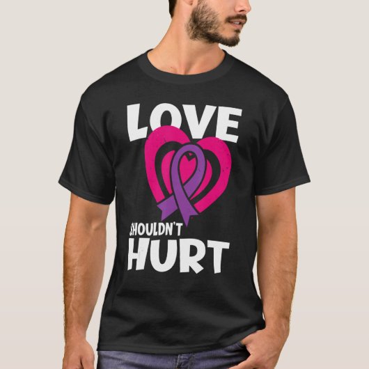 T-shirt L'amour ne devrait pas nuire à l'abus narcissique  (Devant)