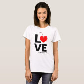T-shirt L'AMOUR N'est pas chose facile (Devant entier)
