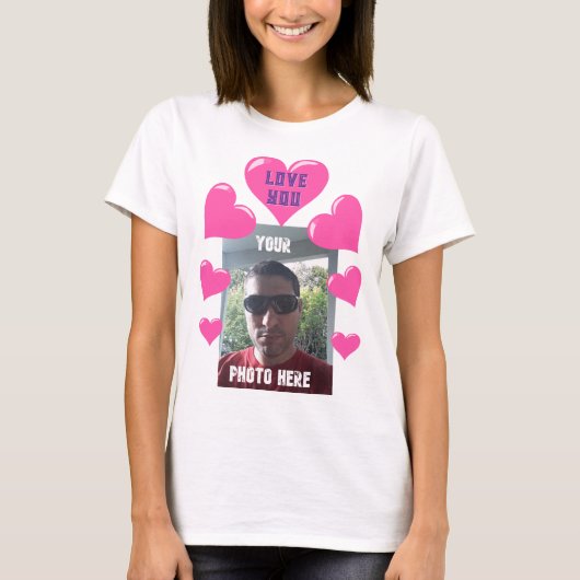 T-shirt L'amour personnalisé vous Valentine (Devant)