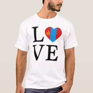 T-shirt L'amour pour la Mongolie