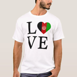 T-shirt L'amour pour l'Afghanistan