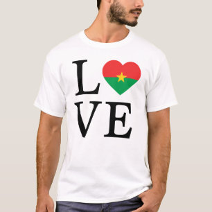 T-shirt L'amour pour le Burkina Faso