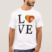 T-shirt L'amour pour le Sri Lanka (Devant)