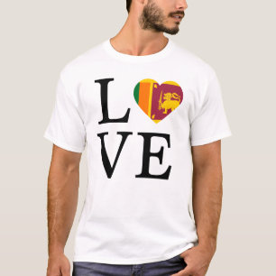 T-shirt L'amour pour le Sri Lanka