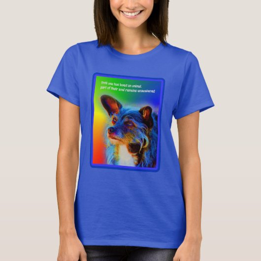 T-shirt L'Amour Pour Les Animaux Citer Inspirationnel (Devant)