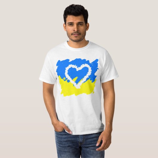T-shirt L'amour pour l'Ukraine (Devant entier)
