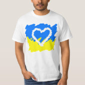 T-shirt L'amour pour l'Ukraine (Devant)