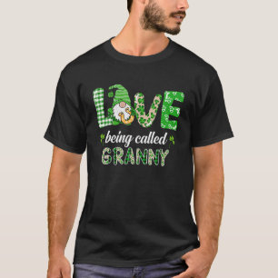 T-shirt L'Amour S'Appelle Granny Gnome Plaid St patrick D