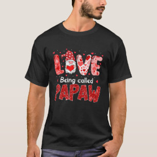 T-shirt L'Amour S'Appelle Papaw Gnome Correspondant Vale F