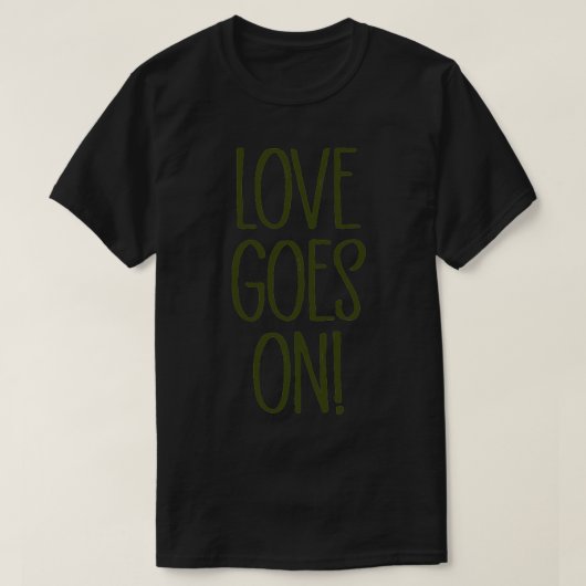 T-shirt L'amour se transforme en vert (Design devant)