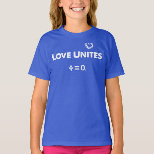 T-shirt L'amour unit la citation positive d'unité