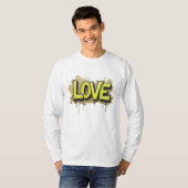 T-shirt L'amour urbain fleurit (Devant entier)