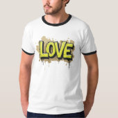 T-shirt L'amour urbain fleurit (Devant)