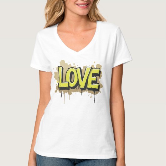 T-shirt L'amour urbain fleurit (Devant)