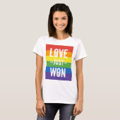 T-shirt L'amour vient de remporter - Célébrer le mariage p (Devant entier)