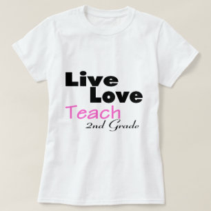 T-shirt L'amour vivant enseignent la 2ème catégorie (le