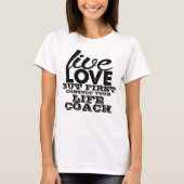 T-shirt L'amour vivant mais consultent d'abord votre (Devant)