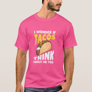 T-shirt L'Amoureux De La Nourriture Mexicaine Taco Je Me D
