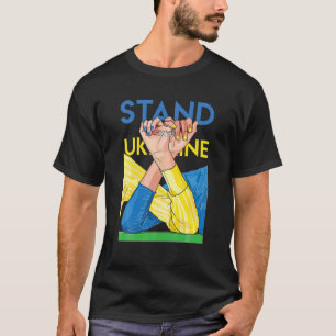 T-shirt L'Amoureux Ukrainien Je Prends Position Avec L'Ukr