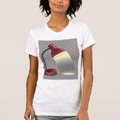 T-shirt Lampe de Bureau Rouge Éclairage Moderne (Devant)