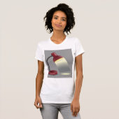 T-shirt Lampe de Bureau Rouge Éclairage Moderne (Devant entier)