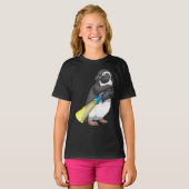 T-shirt Lampe de poche de pingouin (Devant entier)
