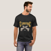 T-shirt Lampe de poche pour le camping (Devant entier)