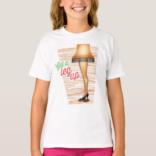 T-shirt Lampe d'histoire de Noël   Leg Up