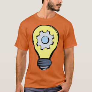 T-shirt Lampe et engrenage
