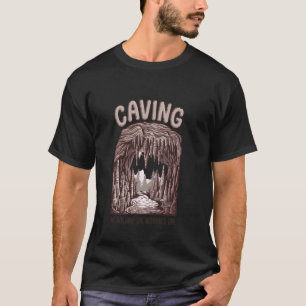 T-shirt Lampe frontale de spéléologue allumée, soucis étei