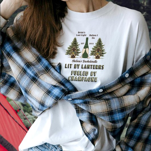 T-shirt Lampions de Fille de la Ferme & Champagne de Campi