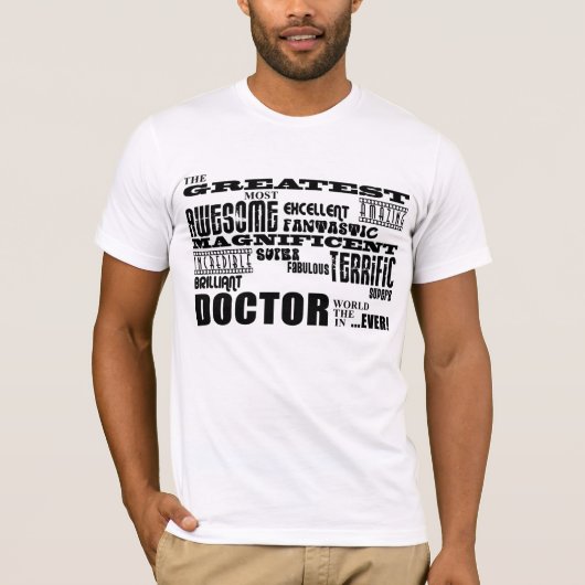 T-shirt L'amusement moderne frais soigne Greatest docteur (Devant)