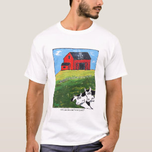 T-shirt l'amusement voient la pièce en t de ville de roch