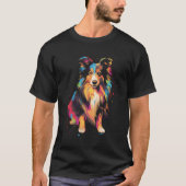 T-shirt Lan Hair Collie (Devant)