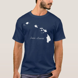 T-shirt Lanai Hawaii Avec Les Îles Hawaïennes