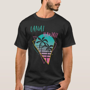 T-shirt Lanai Hawaii Palmiers Retro Ocean Surf