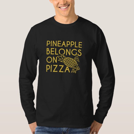 T-shirt L'Ananas Appartient À La Pizza (Devant)