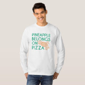 T-shirt L'Ananas Appartient À La Pizza (Devant entier)