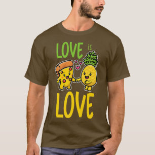 T-shirt L'Ananas Appartient À La Pizza Amour Nourriture Am