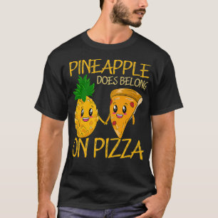 T-shirt L'Ananas Appartient À La Pizza Fan Pizza