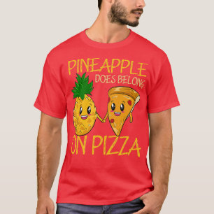T-shirt L'Ananas Appartient À La Pizza Fan Pizza