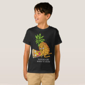 T-shirt L'ananas Appartient sur Pizza Lover amusant jeu de (Devant entier)