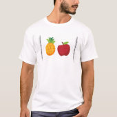 T-shirt L'ananas Apple de stylo parquent (Devant)