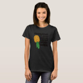 T-shirt L'ananas devient plus jucieux quand à l'envers les (Devant entier)